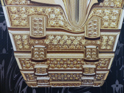 DEATH NYC "GERAHMT" Lithografie ltd.Edit. of 100 "Audemars Clock" 3D Siegel COA