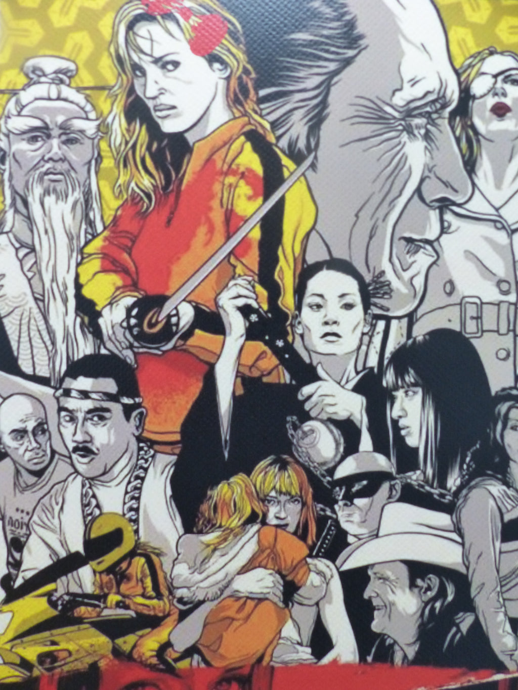 DEATH NYC "GERAHMT" Lithografie ltd.Edit. of 100 "Kill Bill" 3D Siegel COA