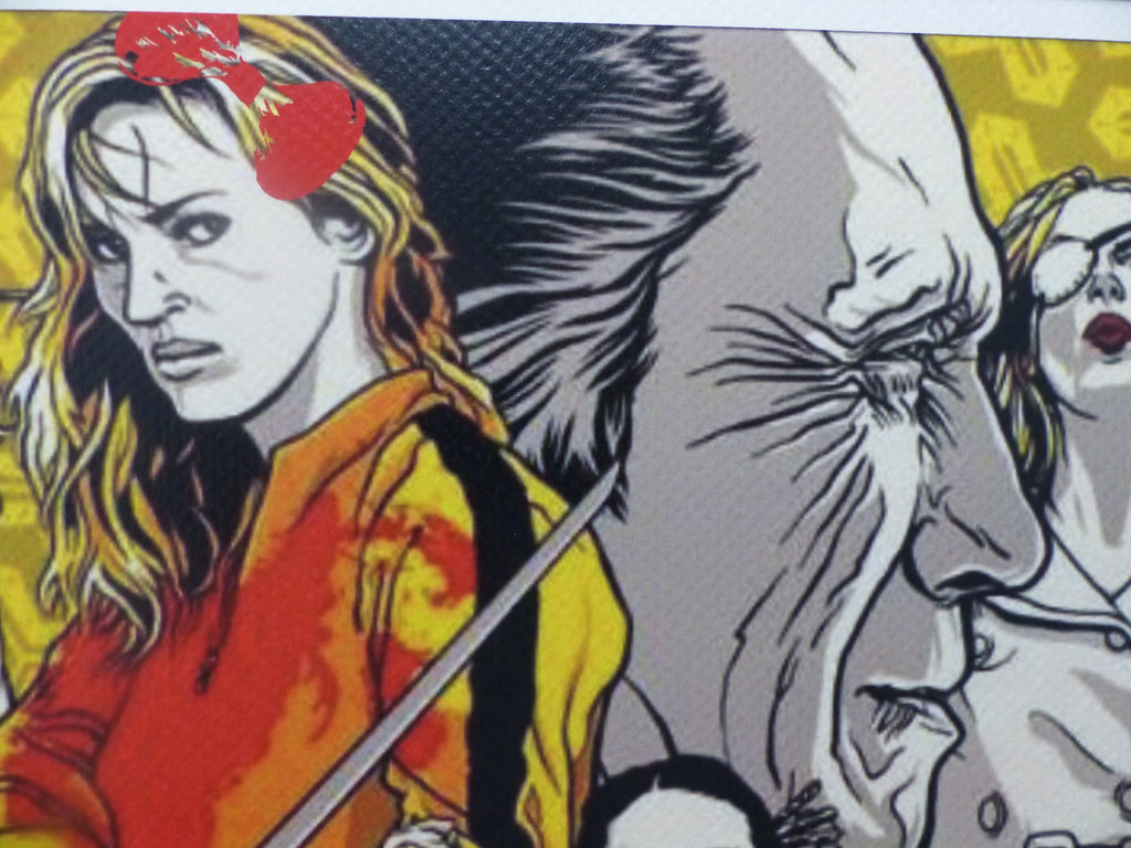 DEATH NYC "GERAHMT" Lithografie ltd.Edit. of 100 "Kill Bill" 3D Siegel COA