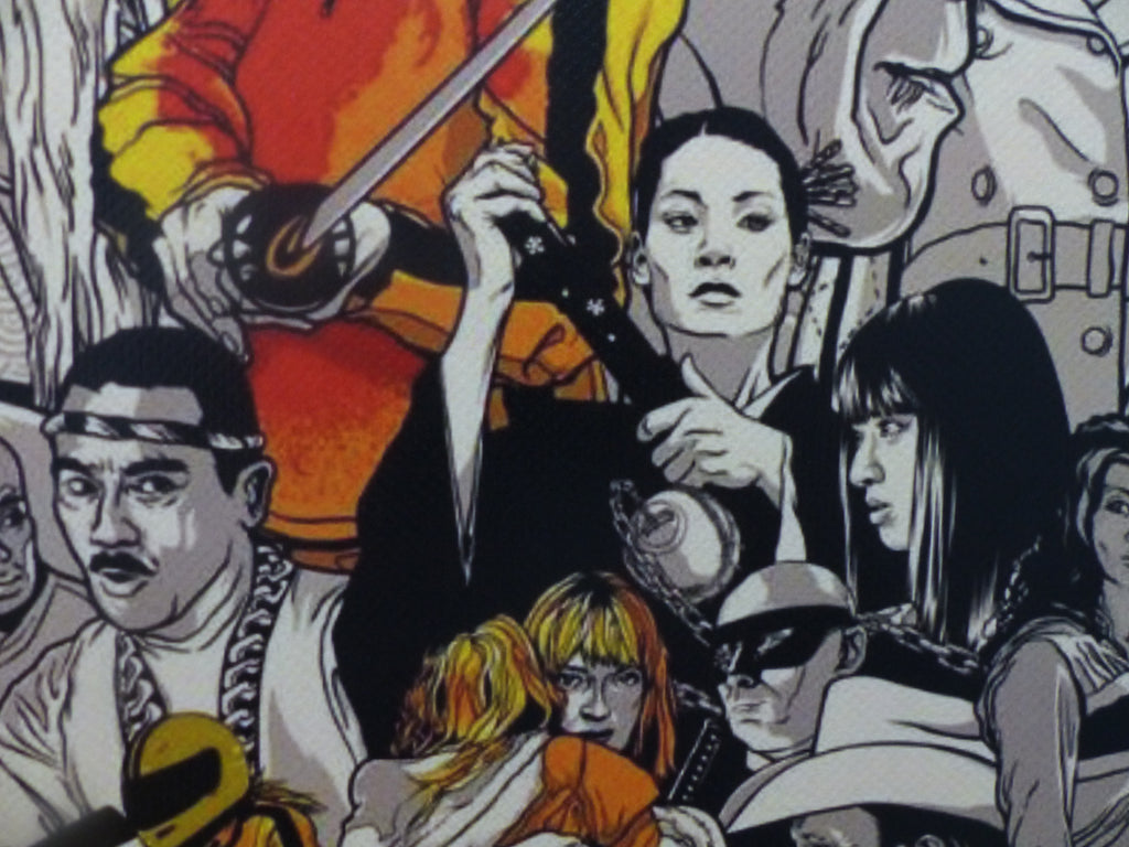 DEATH NYC "GERAHMT" Lithografie ltd.Edit. of 100 "Kill Bill" 3D Siegel COA
