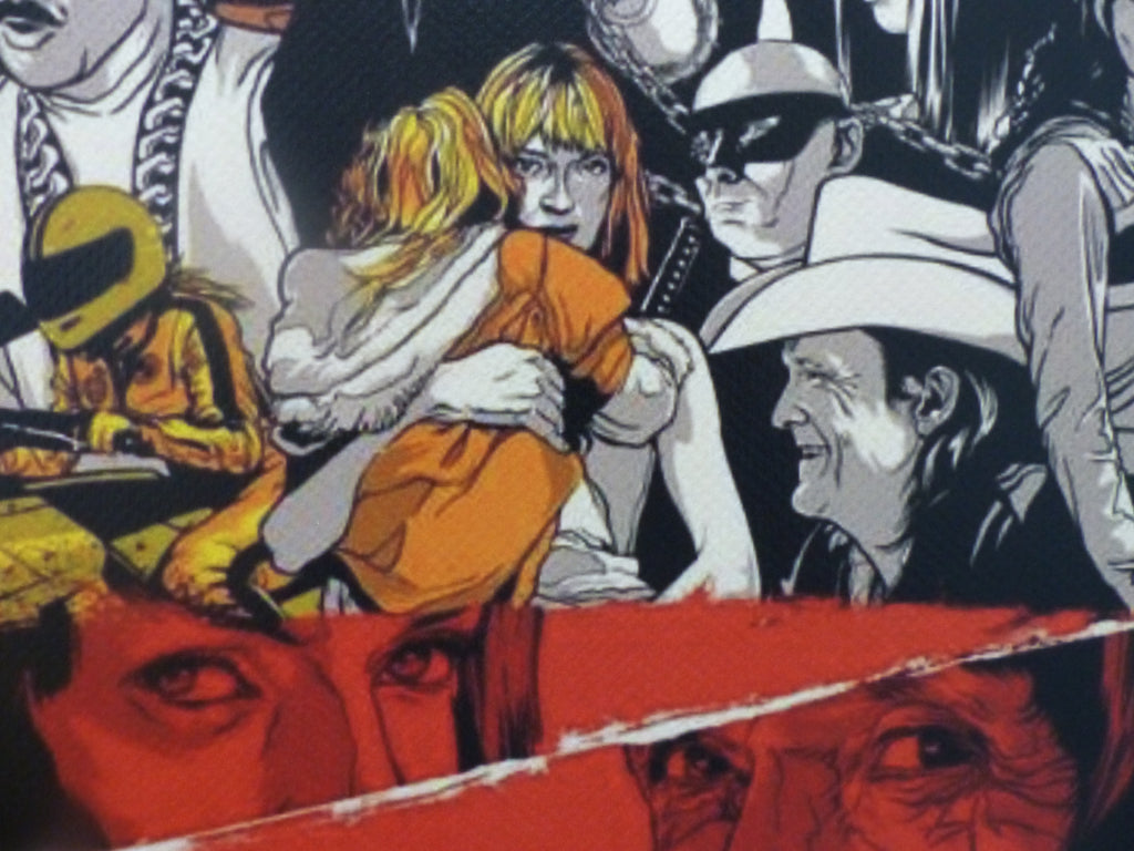DEATH NYC "GERAHMT" Lithografie ltd.Edit. of 100 "Kill Bill" 3D Siegel COA