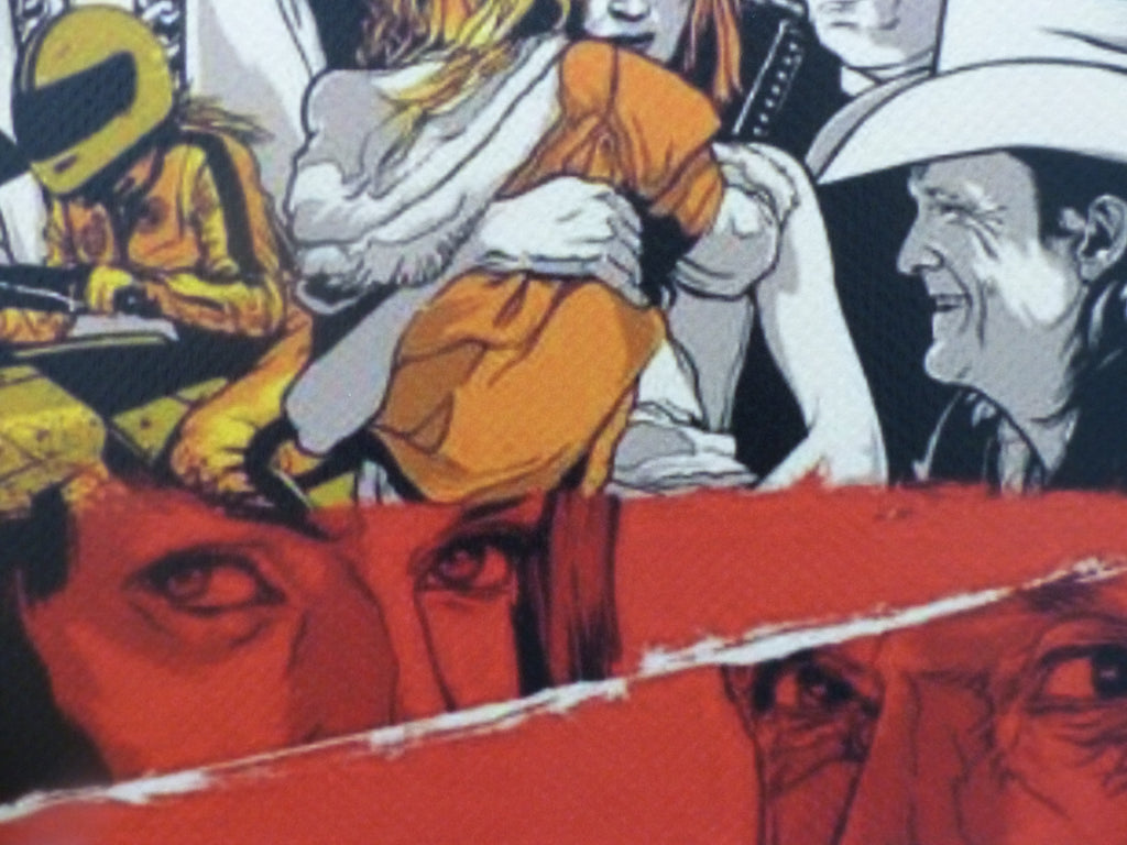 DEATH NYC "GERAHMT" Lithografie ltd.Edit. of 100 "Kill Bill" 3D Siegel COA