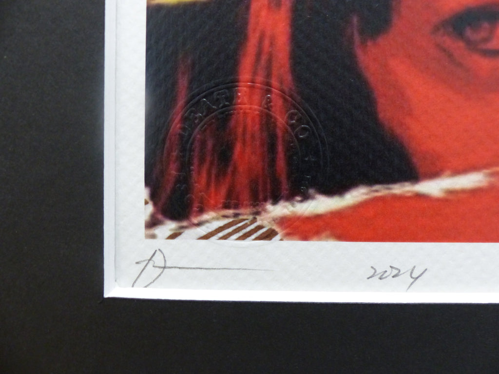 DEATH NYC "GERAHMT" Lithografie ltd.Edit. of 100 "Kill Bill" 3D Siegel COA