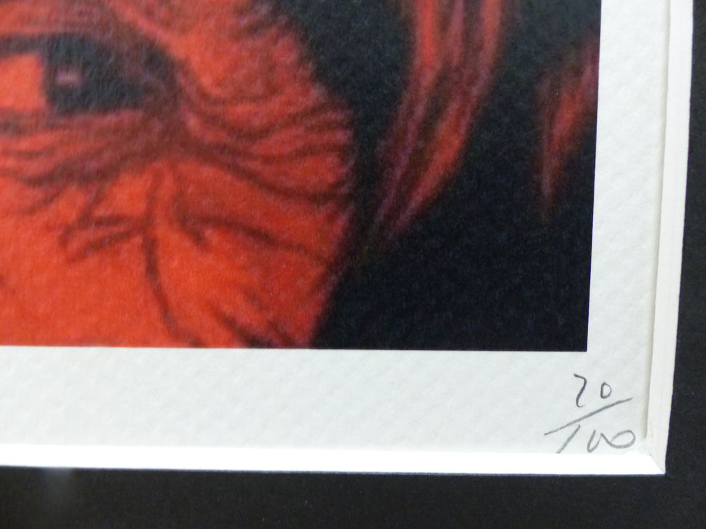 DEATH NYC "GERAHMT" Lithografie ltd.Edit. of 100 "Kill Bill" 3D Siegel COA