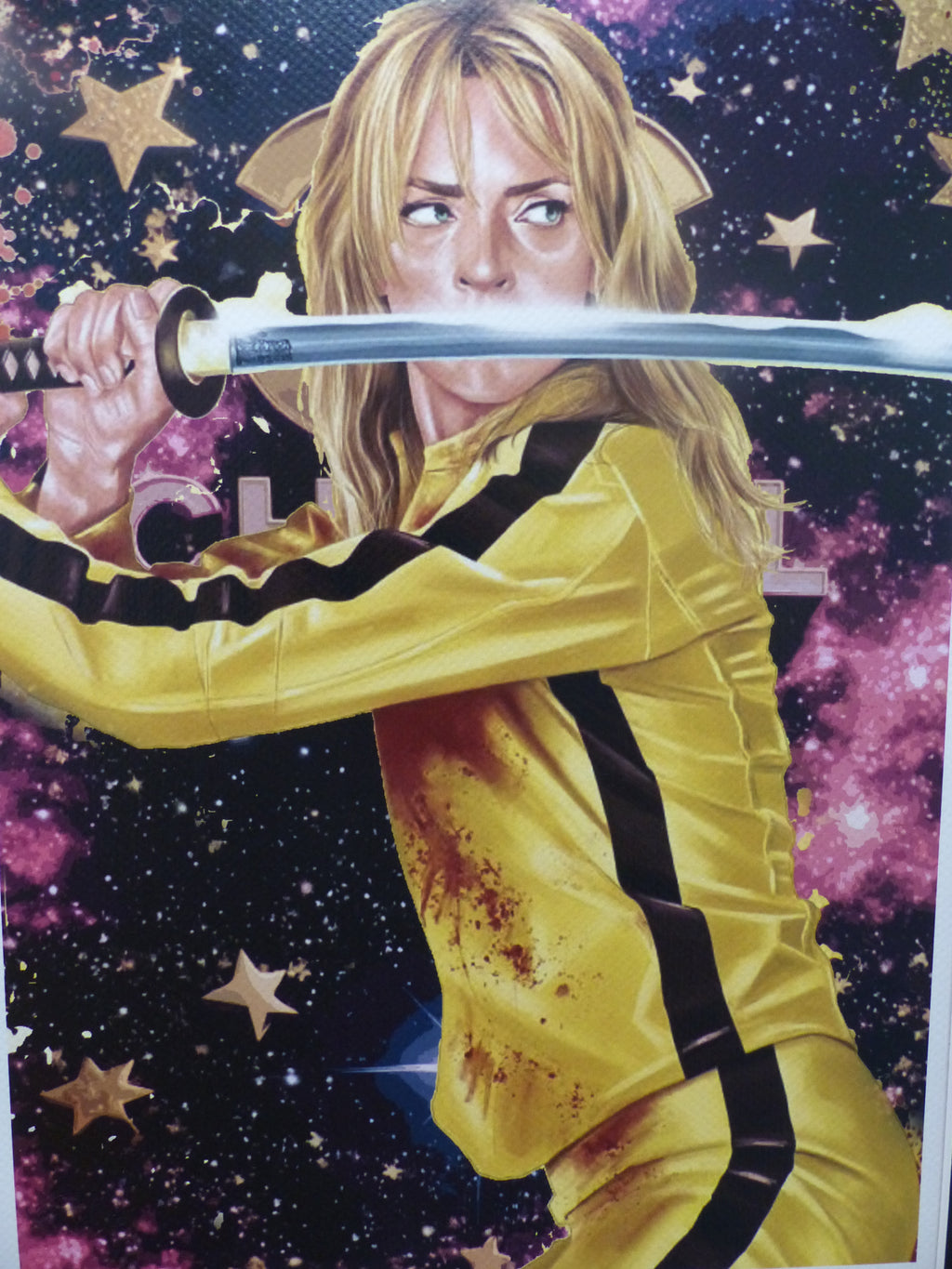 DEATH NYC "GERAHMT" Lithografie ltd.Edit. of 100 "Kill Bill Stars" 3D Siegel COA
