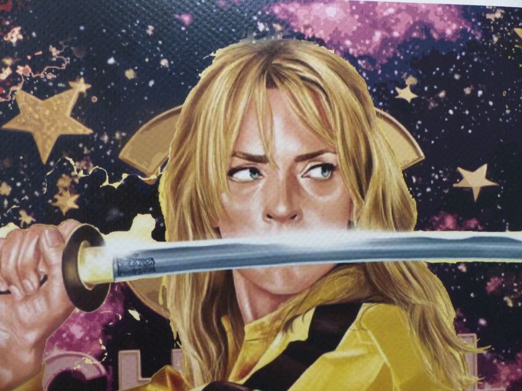 DEATH NYC "GERAHMT" Lithografie ltd.Edit. of 100 "Kill Bill Stars" 3D Siegel COA
