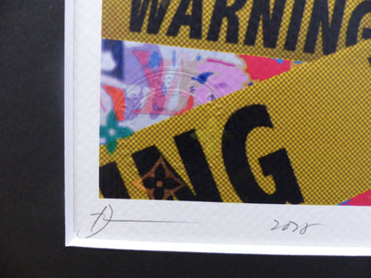 DEATH NYC "GERAHMT" Lithografie ltd.Edit. of 120 "Marilyn Warning" 3D Siegel COA