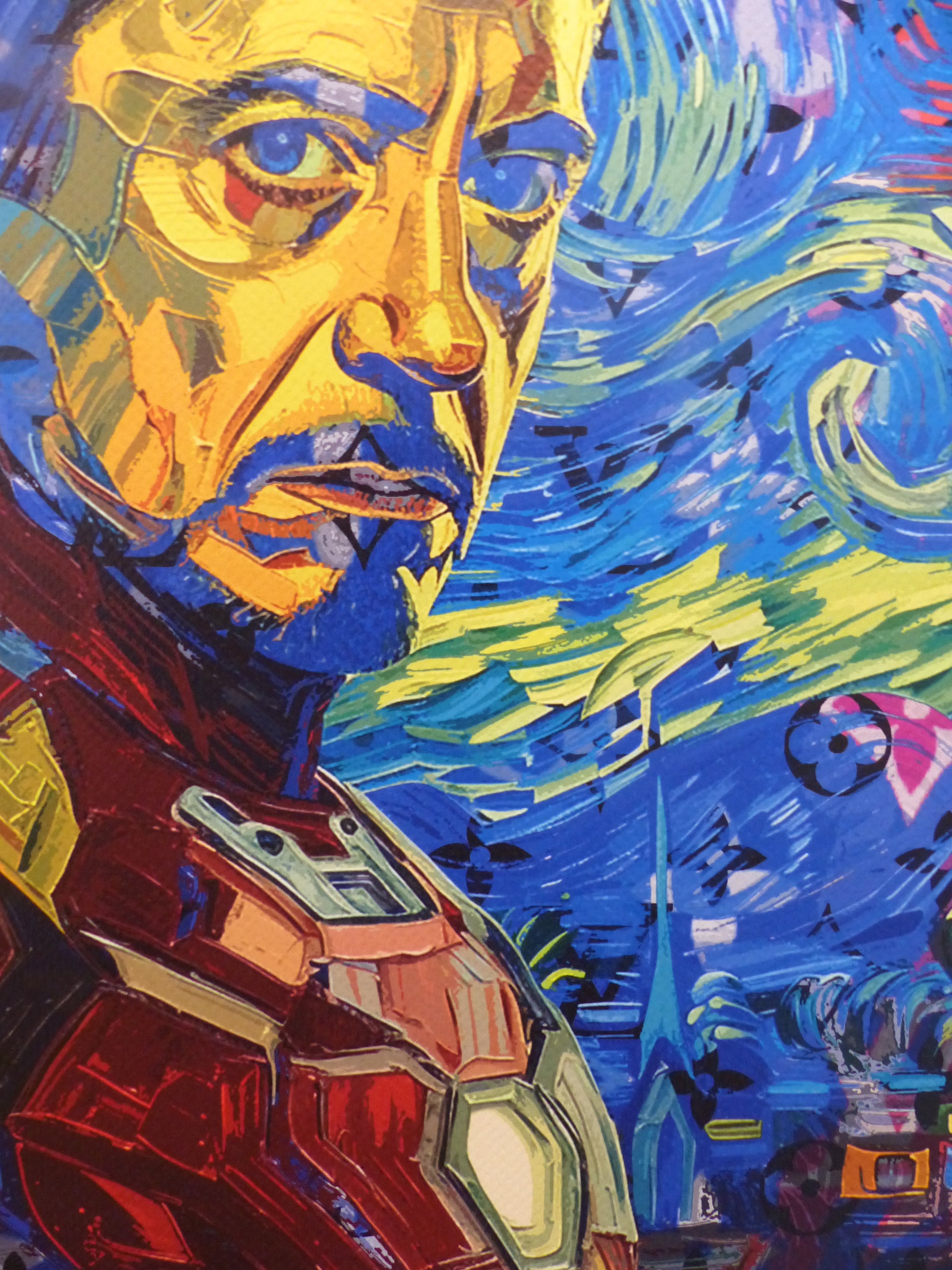 DEATH NYC "GERAHMT" Lithografie ltd.Edit. of 120 "IRON MAN" 3D Siegel COA