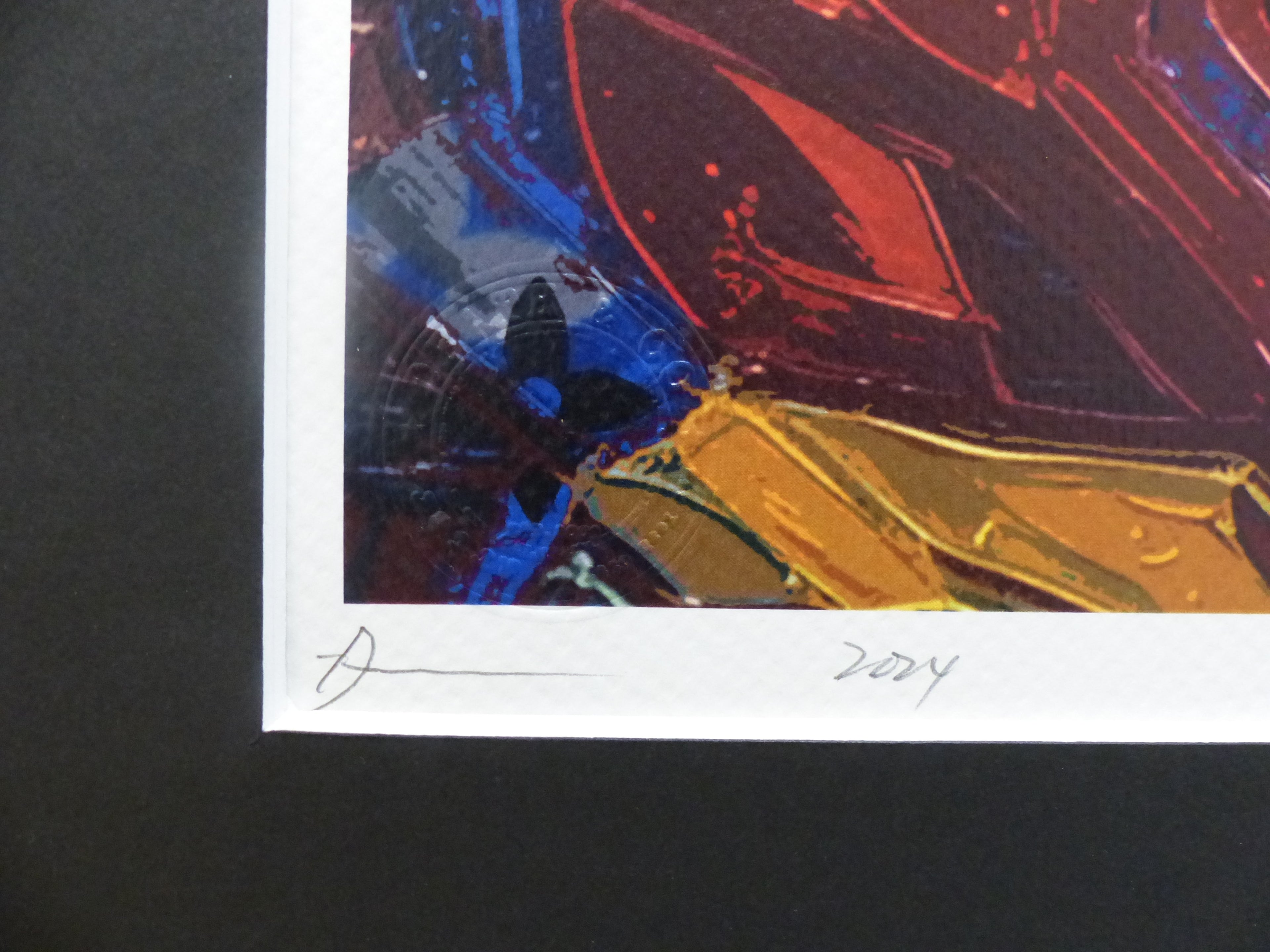 DEATH NYC "GERAHMT" Lithografie ltd.Edit. of 120 "IRON MAN" 3D Siegel COA