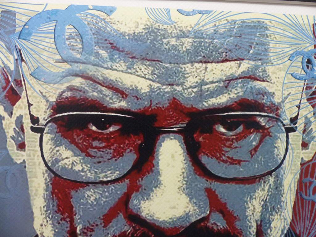 DEATH NYC "GERAHMT" Lithografie ltd.Edit. of 120 "Breaking Bad" 3D Siegel COA