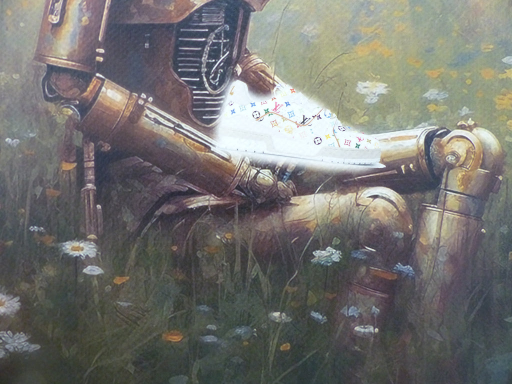 DEATH NYC "GERAHMT" Lithografie ltd.Edit. of 100 "Star Wars C-3PO" 3D Siegel COA