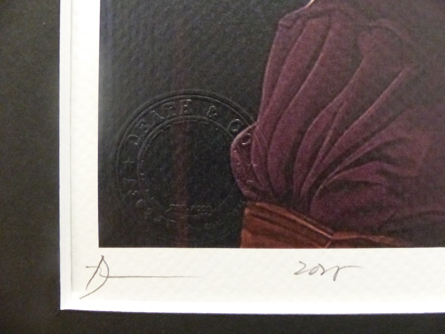 DEATH NYC "GERAHMT" Lithografie ltd.Edit. of 100 "Mandalorian Star Wars" 3D Siegel COA