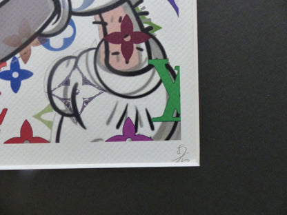 DEATH NYC "GERAHMT" Lithografie ltd.Edit. of 100 "Bugs Bunny" 3D Siegel COA