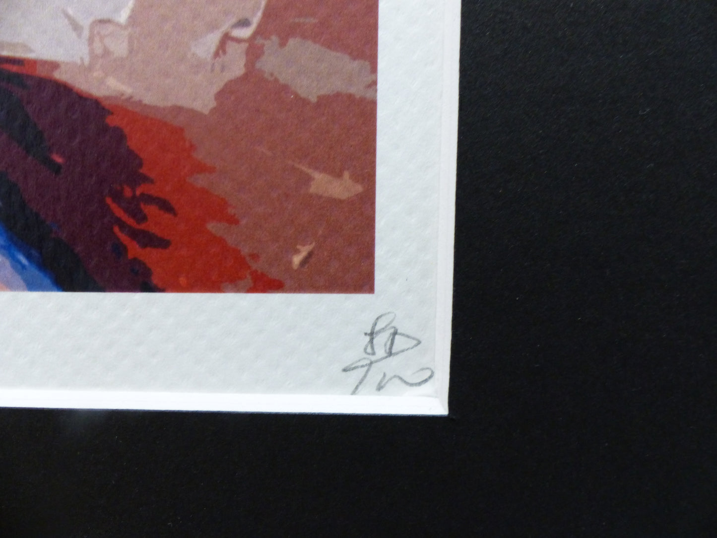 DEATH NYC "GERAHMT" Lithografie ltd.Edit. of 100 "Jimi Hendrix" 3D Siegel COA