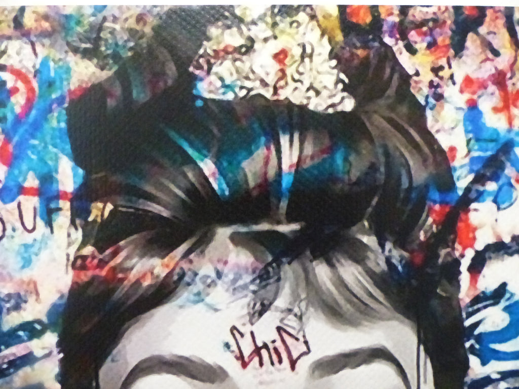 DEATH NYC "GERAHMT" Lithografie ltd.Edit. of 100 "Audrey Heburn I" 3D Siegel COA
