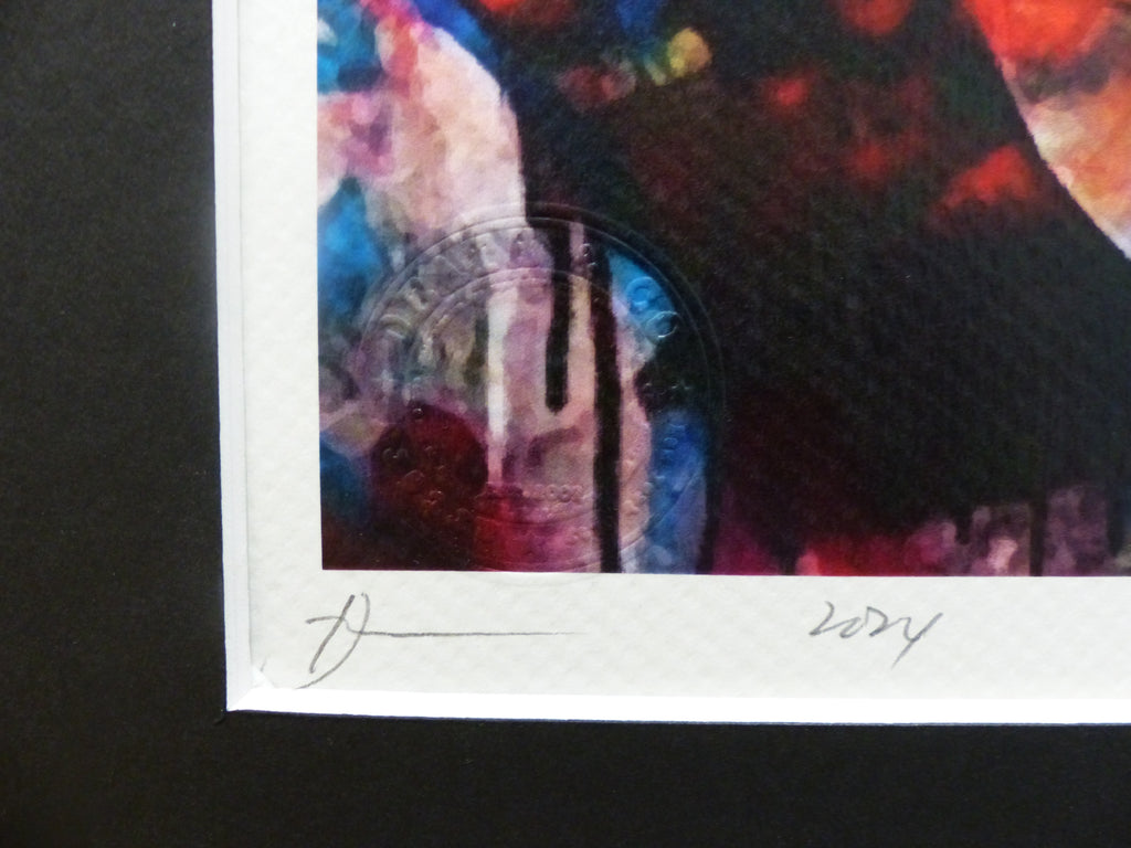 DEATH NYC "GERAHMT" Lithografie ltd.Edit. of 100 "Audrey Heburn I" 3D Siegel COA