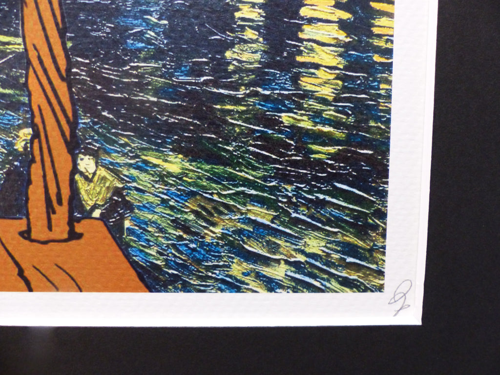 DEATH NYC "GERAHMT" Lithografie ltd.Edit. of 100 "Snoopy Charly" 3D Siegel COA