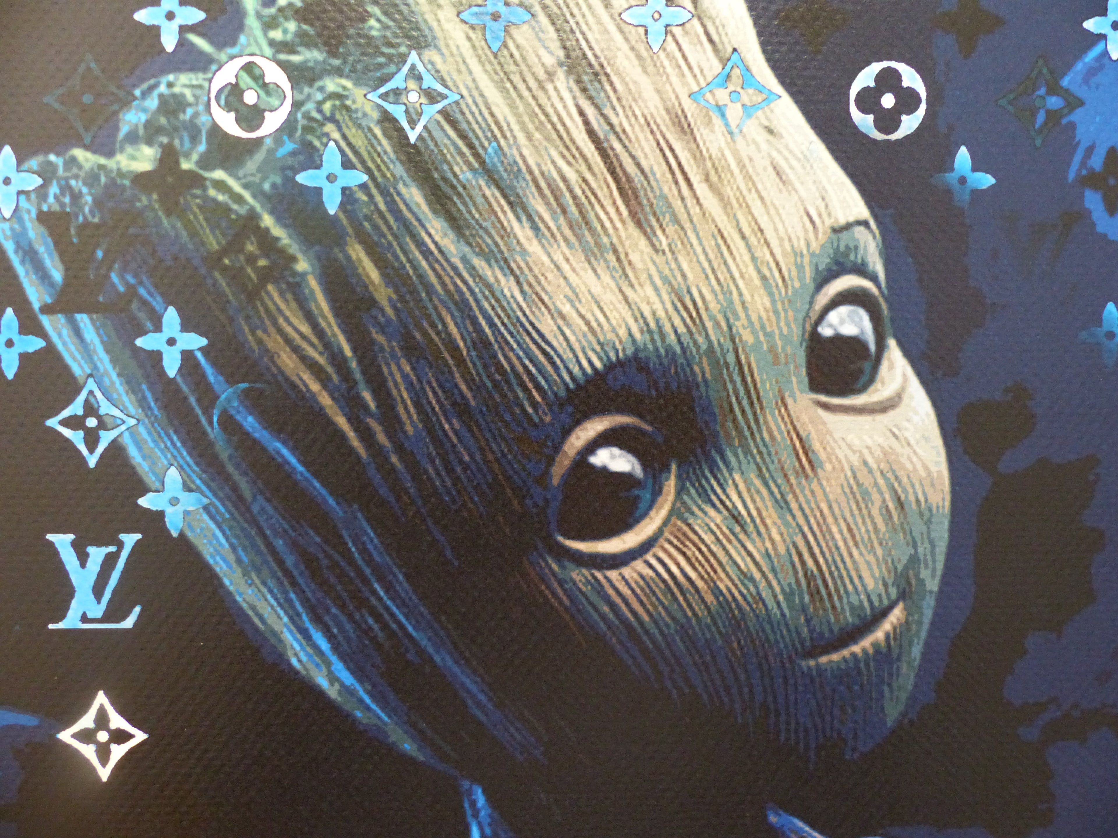 DEATH NYC Lithografie "GROOT" fertig gerahmt