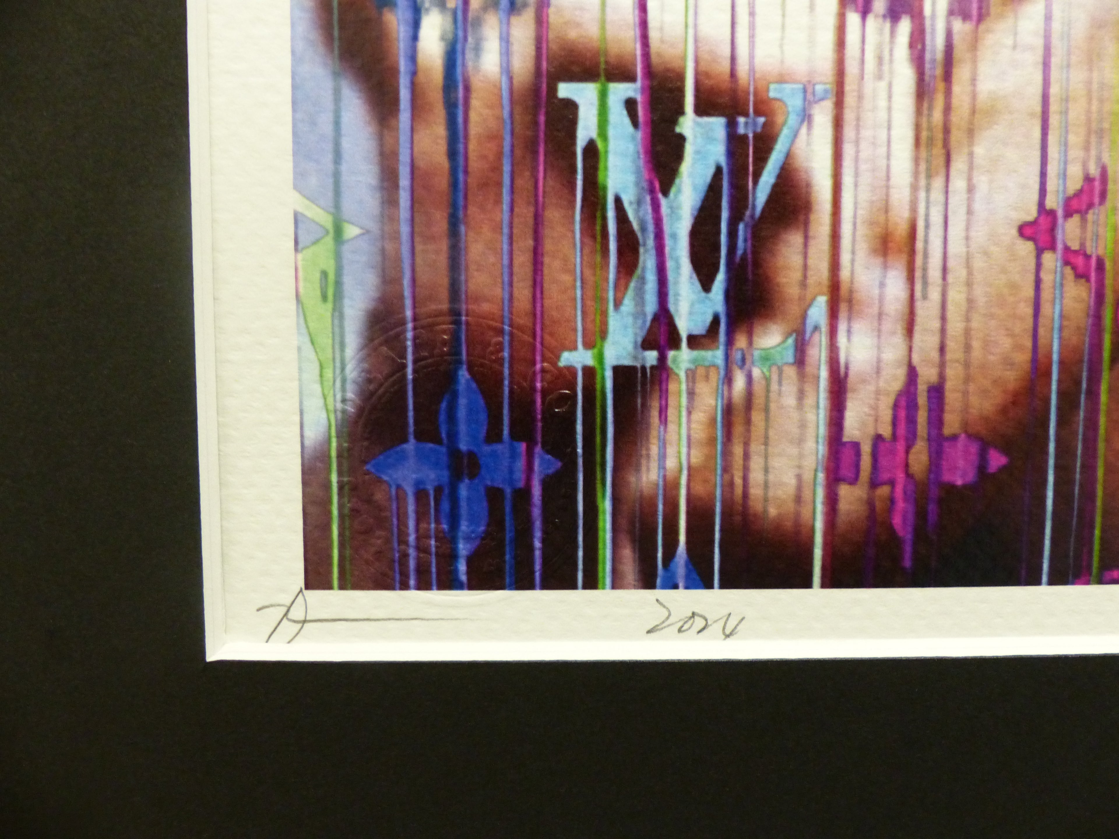 DEATH NYC "GERAHMT" Lithografie ltd.Edition of 100 "BRUCE LEE" 3D Siegel COA