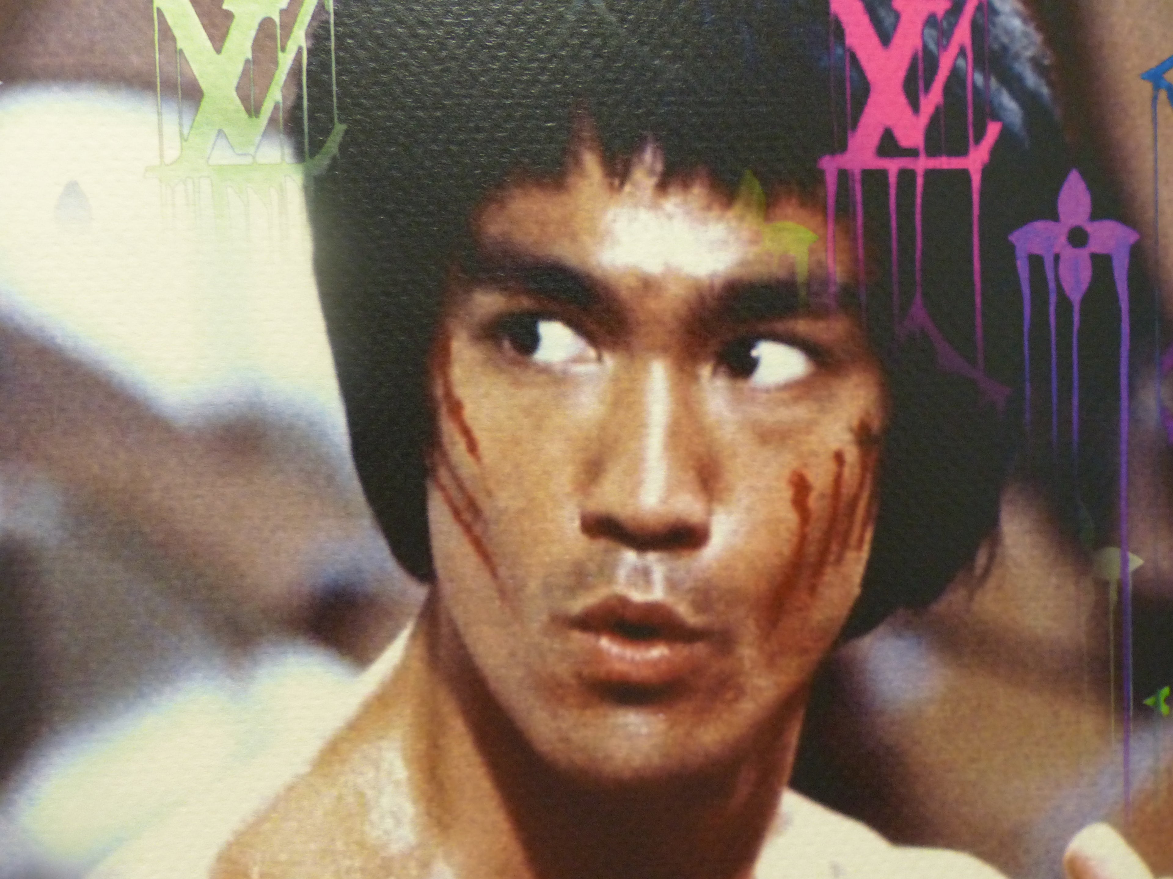 DEATH NYC "GERAHMT" Lithografie ltd.Edition of 100 "BRUCE LEE" 3D Siegel COA