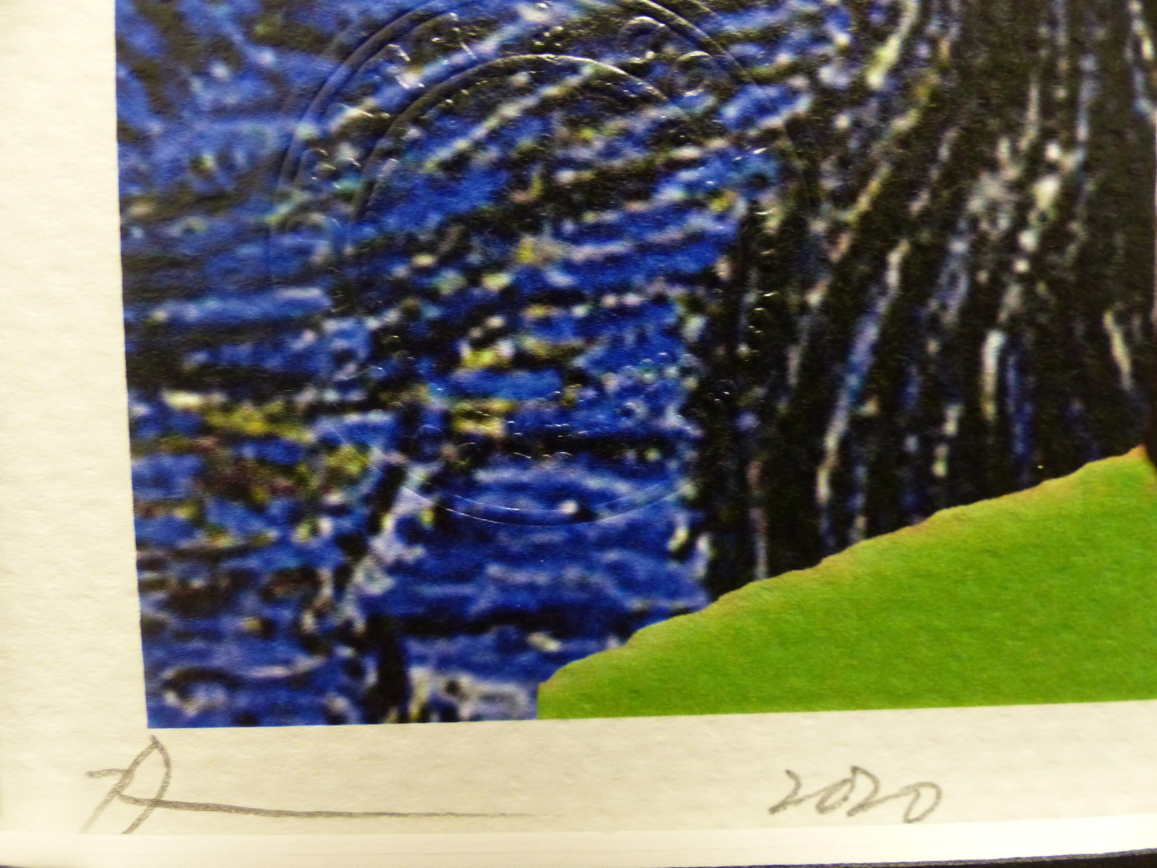 DEATH NYC gerahmte Lithografie ltd edit of 120 "Snoopy Charly with van Gogh background" 3D Siegel COA Zertifikat