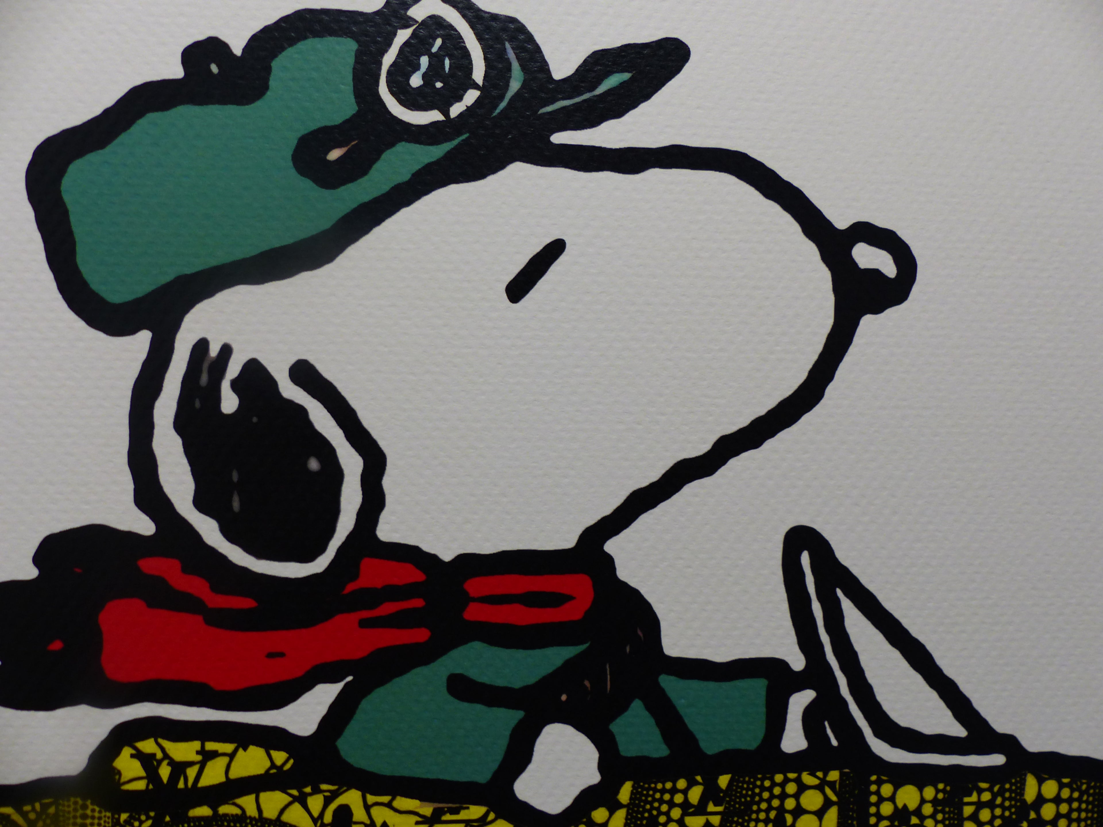 DEATH NYC gerahmte Lithografie ltd edit of 120 "Snoopy Car" 3D Siegel COA Zertifikat