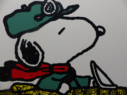 DEATH NYC gerahmte Lithografie ltd edit of 120 "Snoopy Car" 3D Siegel COA Zertifikat