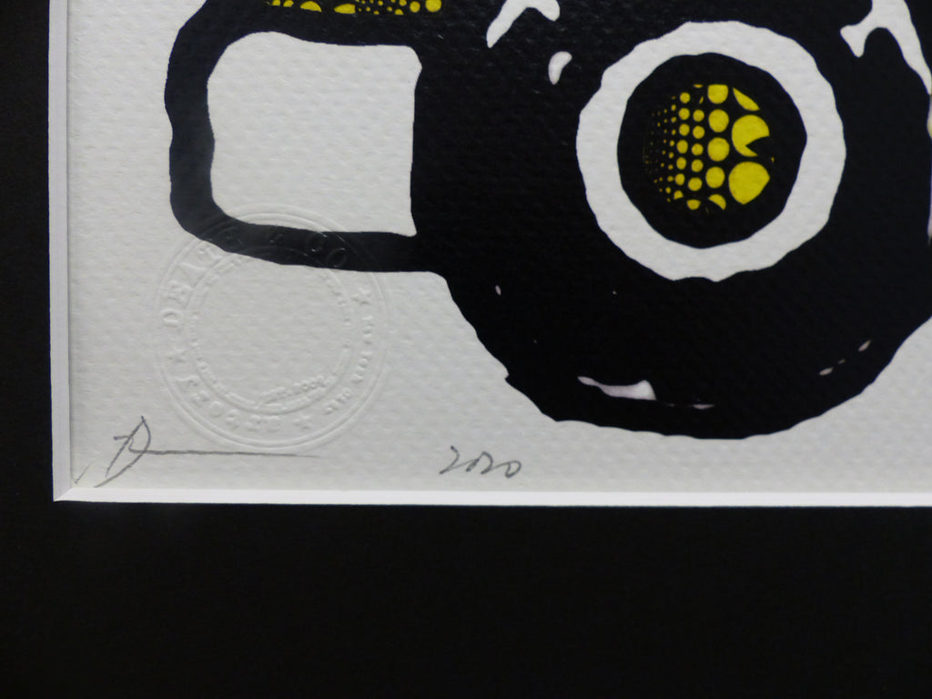 DEATH NYC gerahmte Lithografie ltd edit of 120 "Snoopy Car" 3D Siegel COA Zertifikat