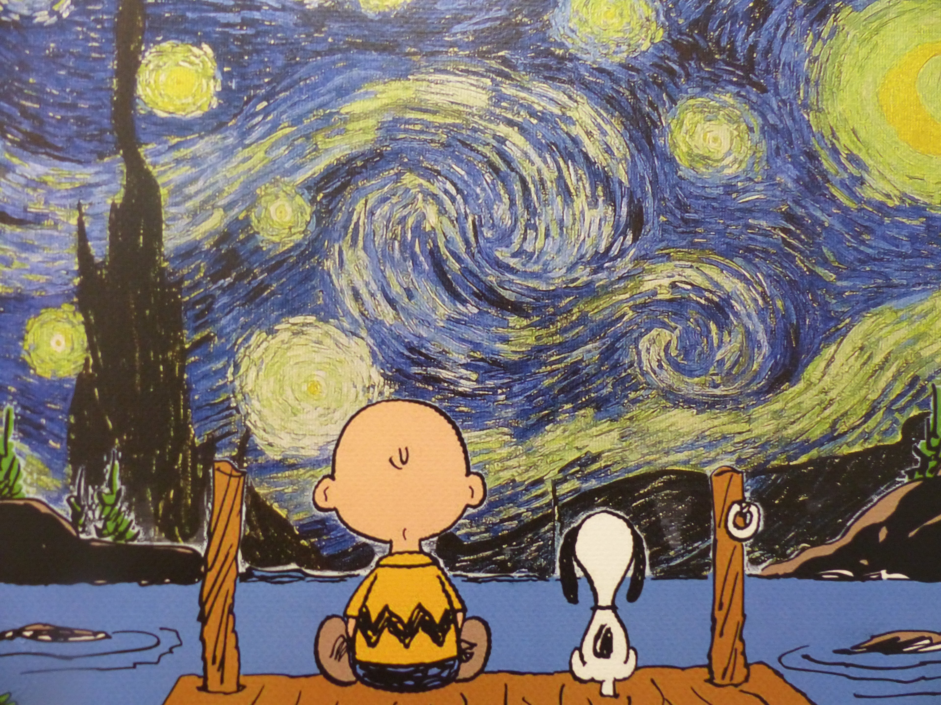 DEATH NYC gerahmte Lithografie ltd edit of 100 "Charly Snoopy" 3D Siegel COA Zertifikat