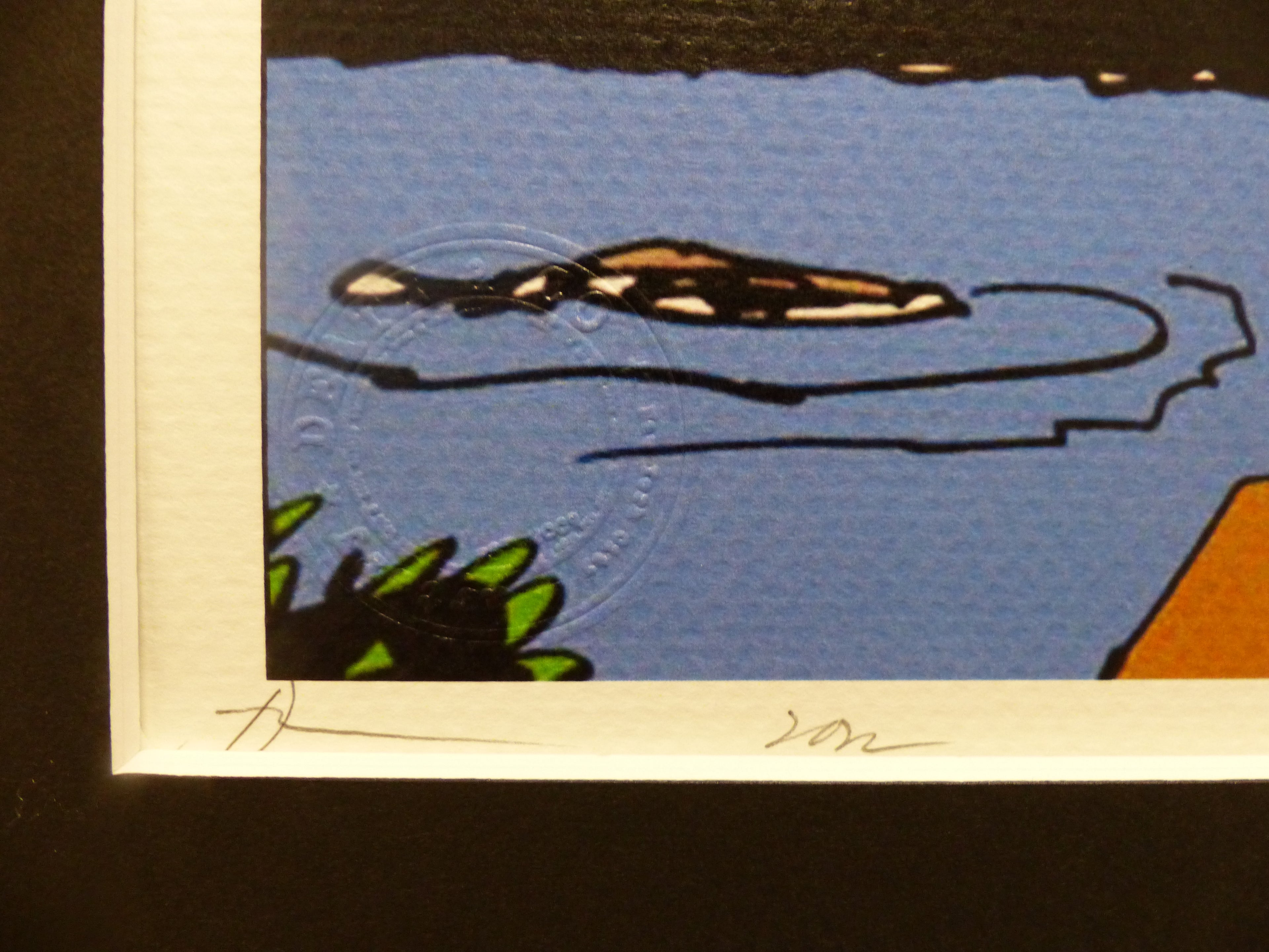 DEATH NYC gerahmte Lithografie ltd edit of 100 "Charly Snoopy" 3D Siegel COA Zertifikat