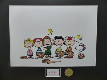 DEATH NYC gerahmte Lithografie ltd edit. of 100 "Snoopy and Friends" 3D Siegel COA Zertifikat