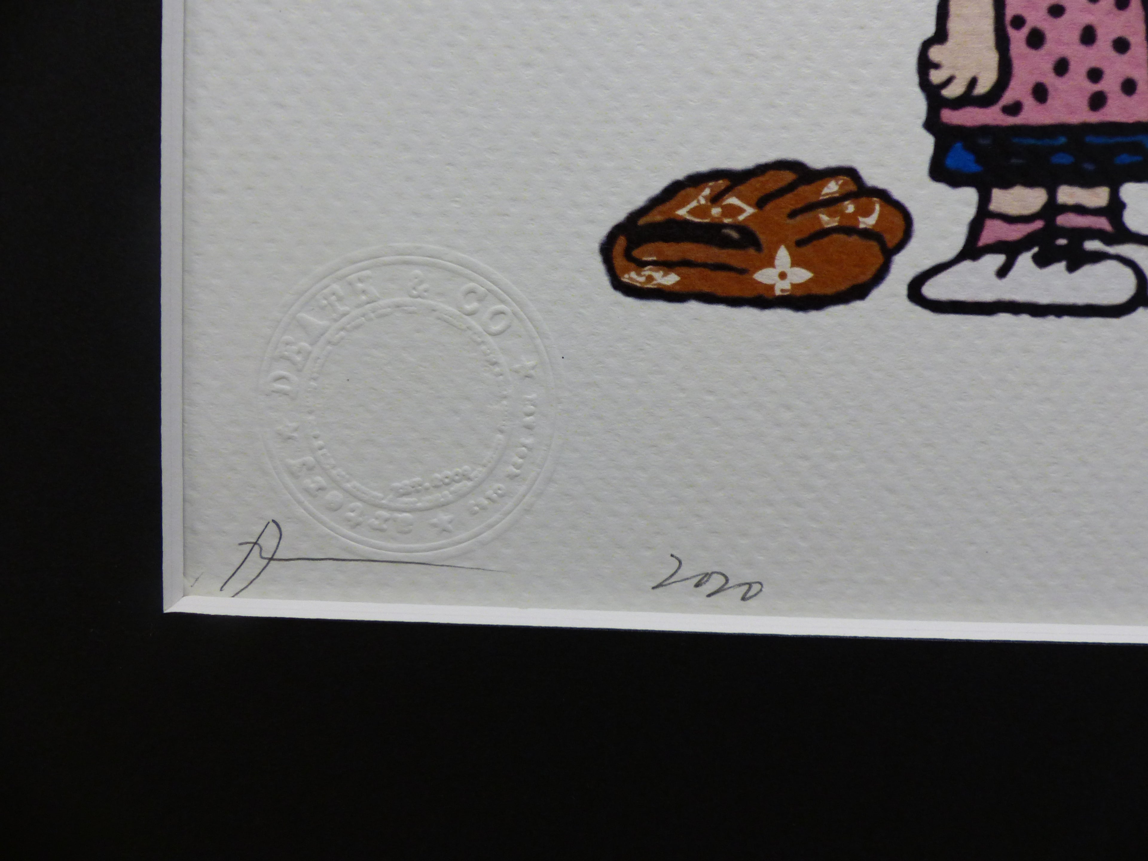 DEATH NYC gerahmte Lithografie ltd edit. of 100 "Snoopy and Friends" 3D Siegel COA Zertifikat