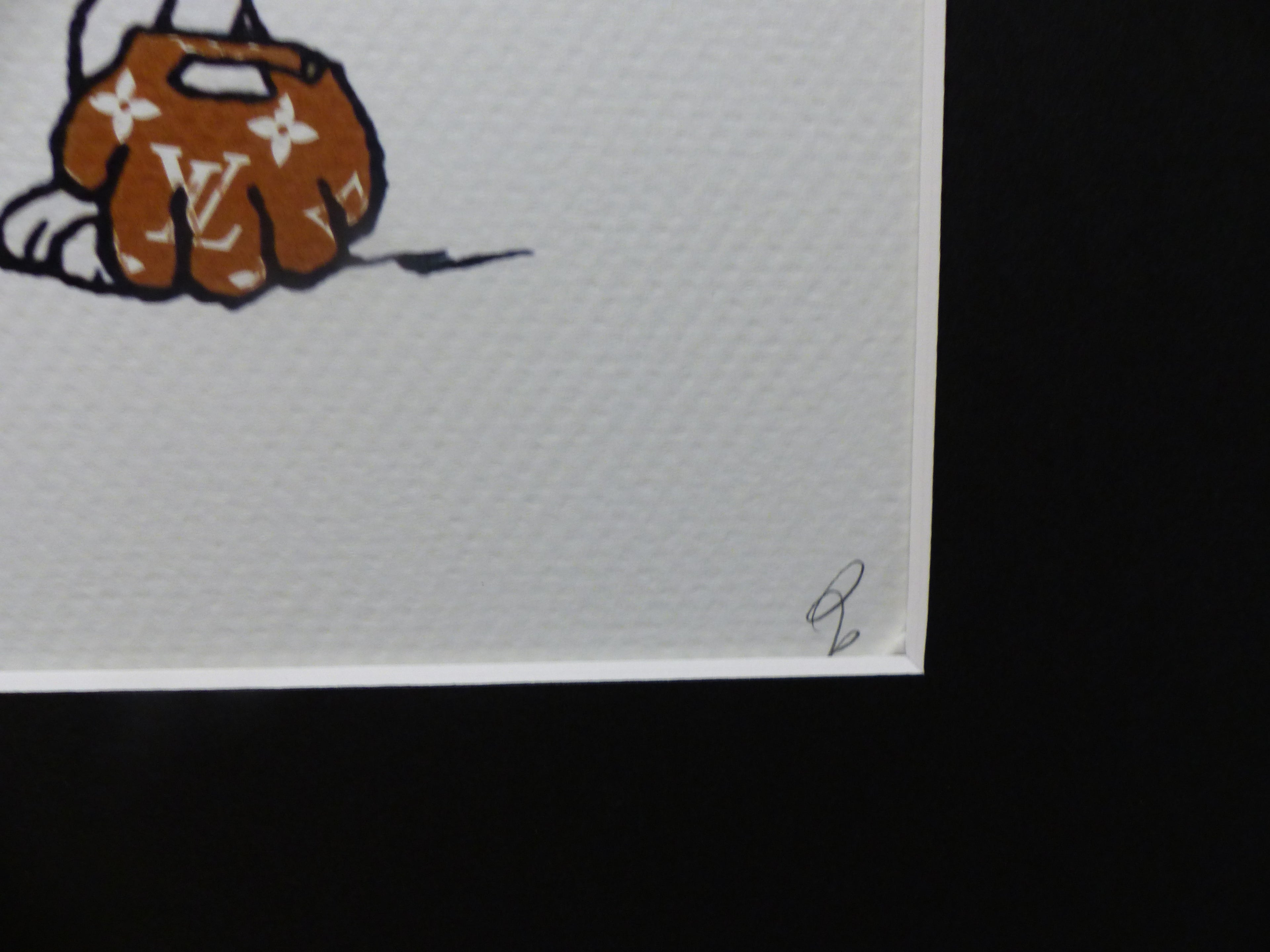 DEATH NYC gerahmte Lithografie ltd edit. of 100 "Snoopy and Friends" 3D Siegel COA Zertifikat