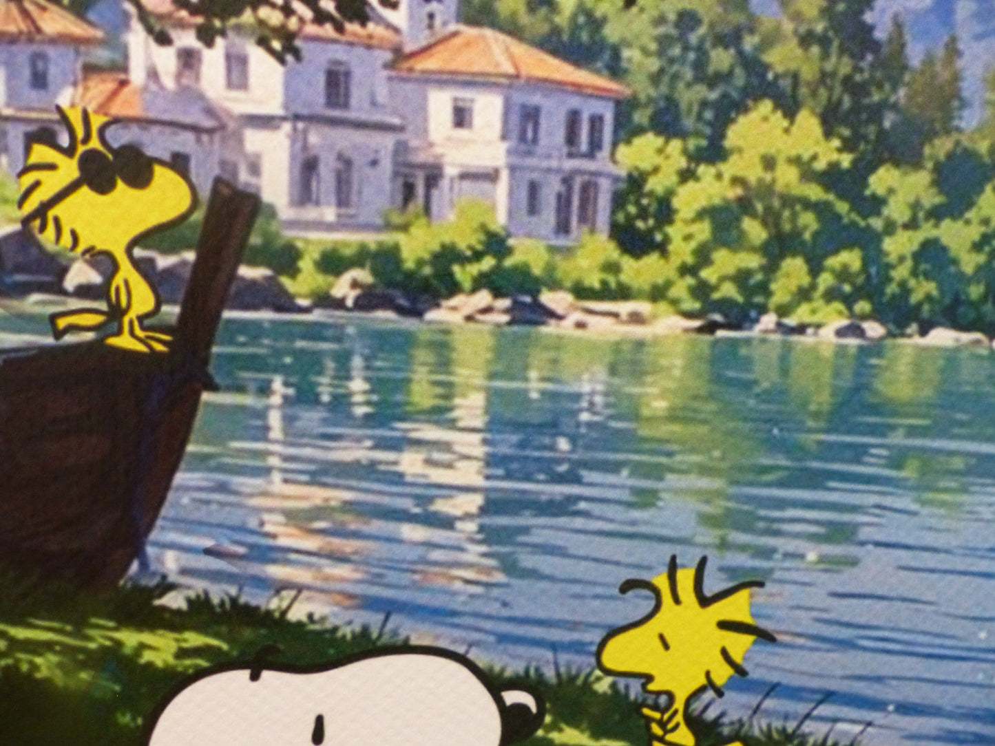 DEATH NYC gerahmte Lithografie ltd edit of 120 "Chilling Snoopy and Woodstock" 3D Siegel COA Zertifikat