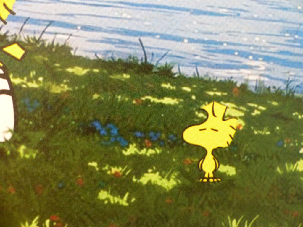 DEATH NYC gerahmte Lithografie ltd edit of 120 "Chilling Snoopy and Woodstock" 3D Siegel COA Zertifikat