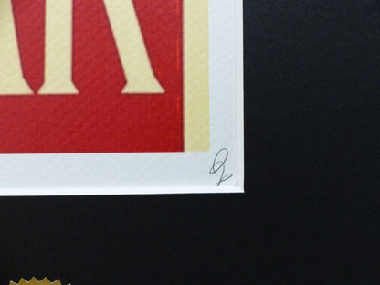 DEATH NYC gerahmte Lithografie ltd edit of 100 "Snoopy make art not war" 3D Siegel COA Zertifikat