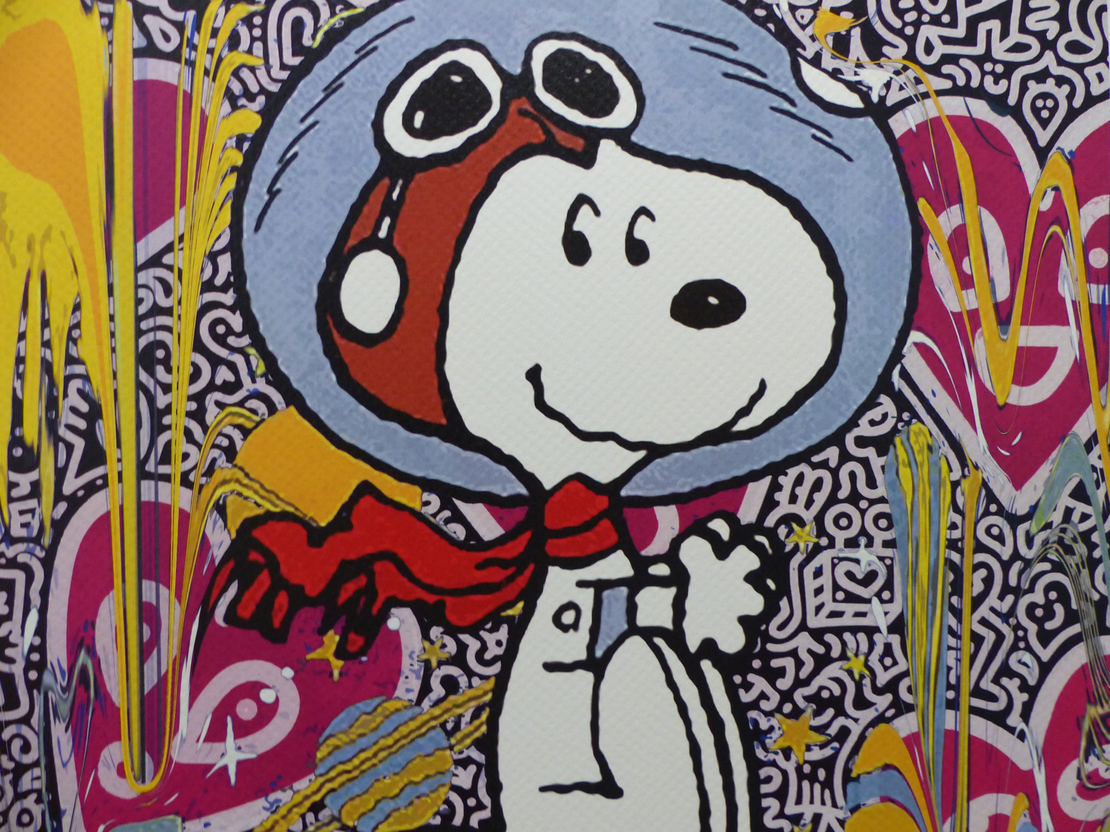 DEATH NYC gerahmte Lithografie ltd edit "Snoopy Art II" 3D Siegel COA Zertifikat