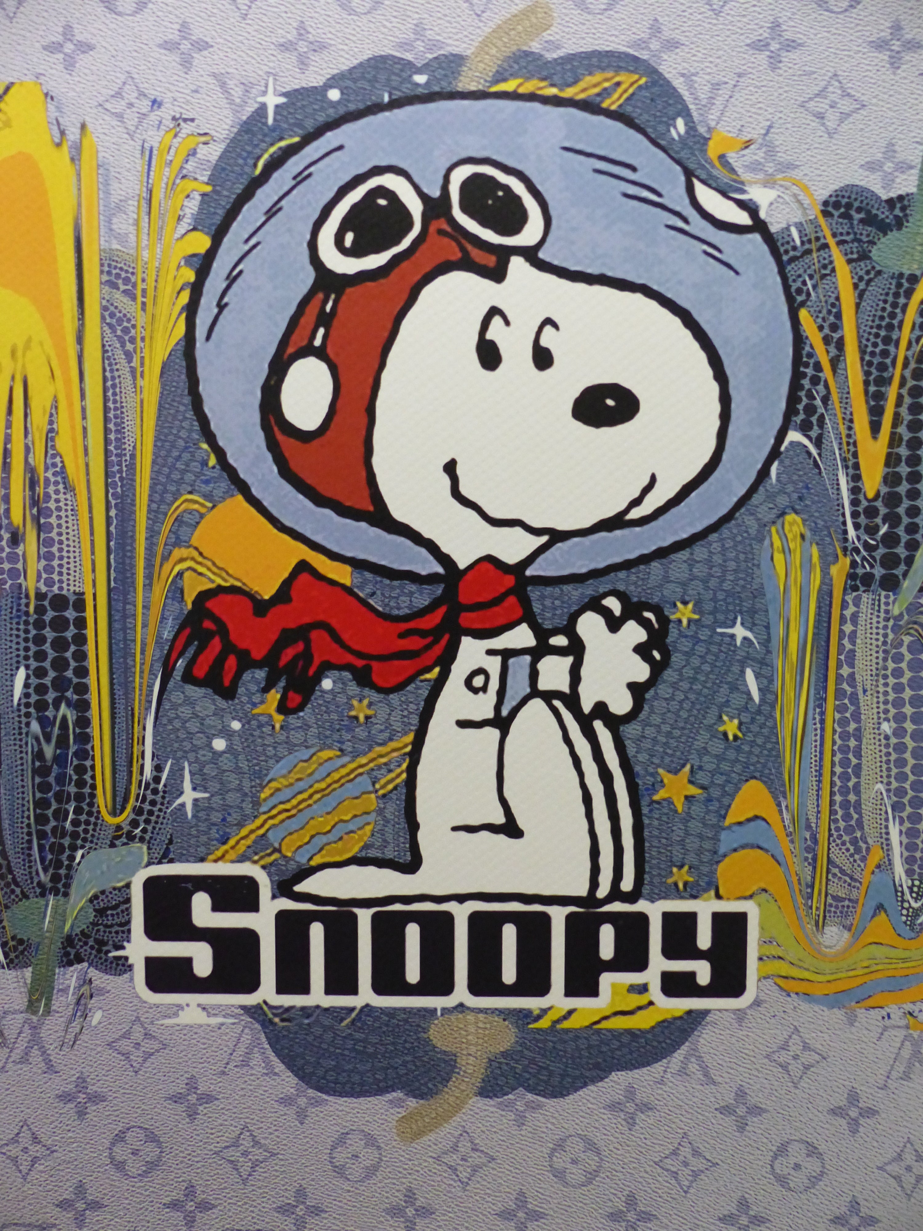 DEATH NYC gerahmte Lithografie ltd edit of 100 "Snoopy Art I" 3D Siegel COA Zertifikat