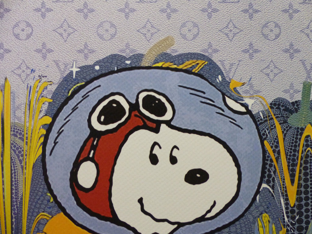 DEATH NYC gerahmte Lithografie ltd edit of 100 "Snoopy Art I" 3D Siegel COA Zertifikat