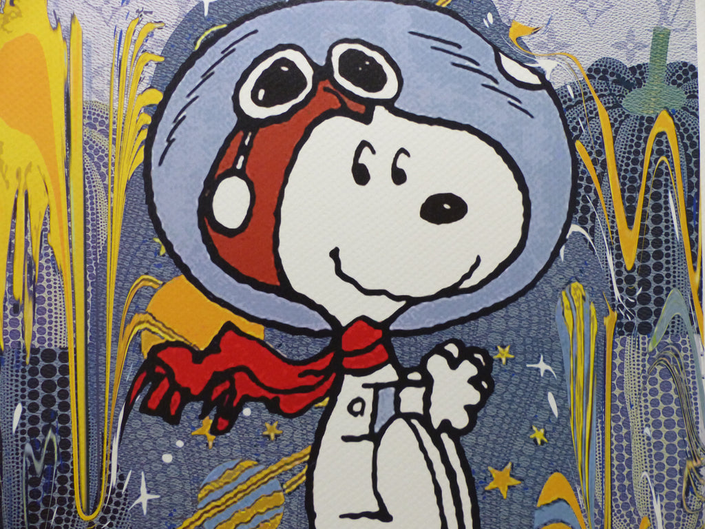 DEATH NYC gerahmte Lithografie ltd edit of 100 "Snoopy Art I" 3D Siegel COA Zertifikat
