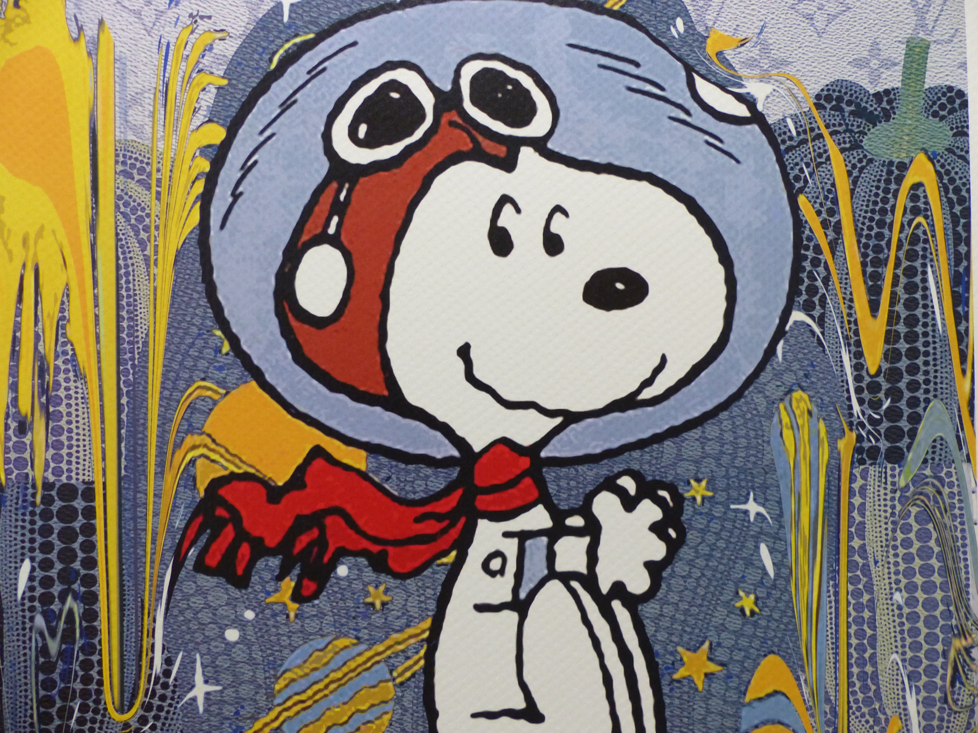 DEATH NYC gerahmte Lithografie ltd edit of 100 "Snoopy Art I" 3D Siegel COA Zertifikat