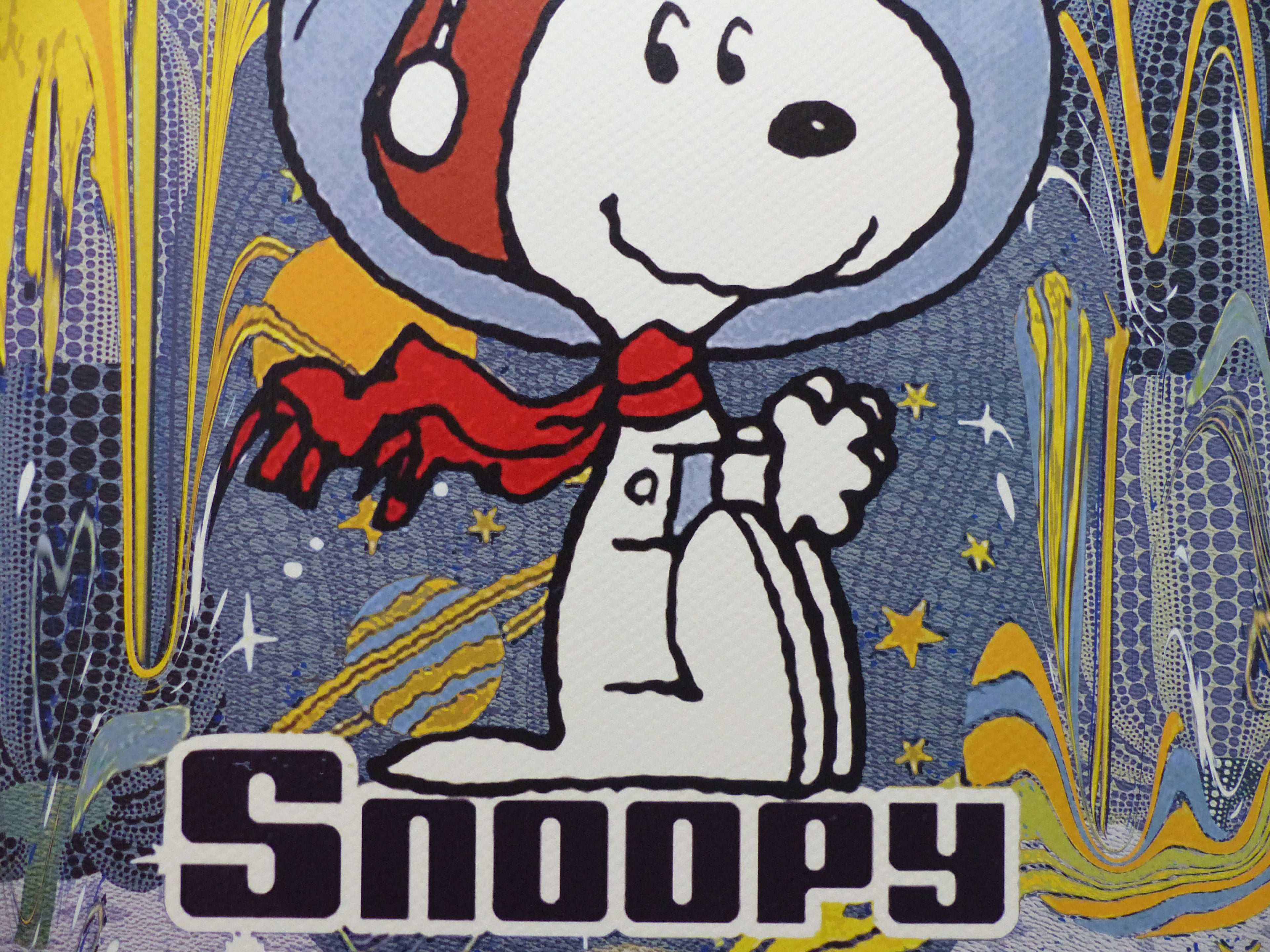 DEATH NYC gerahmte Lithografie ltd edit of 100 "Snoopy Art I" 3D Siegel COA Zertifikat