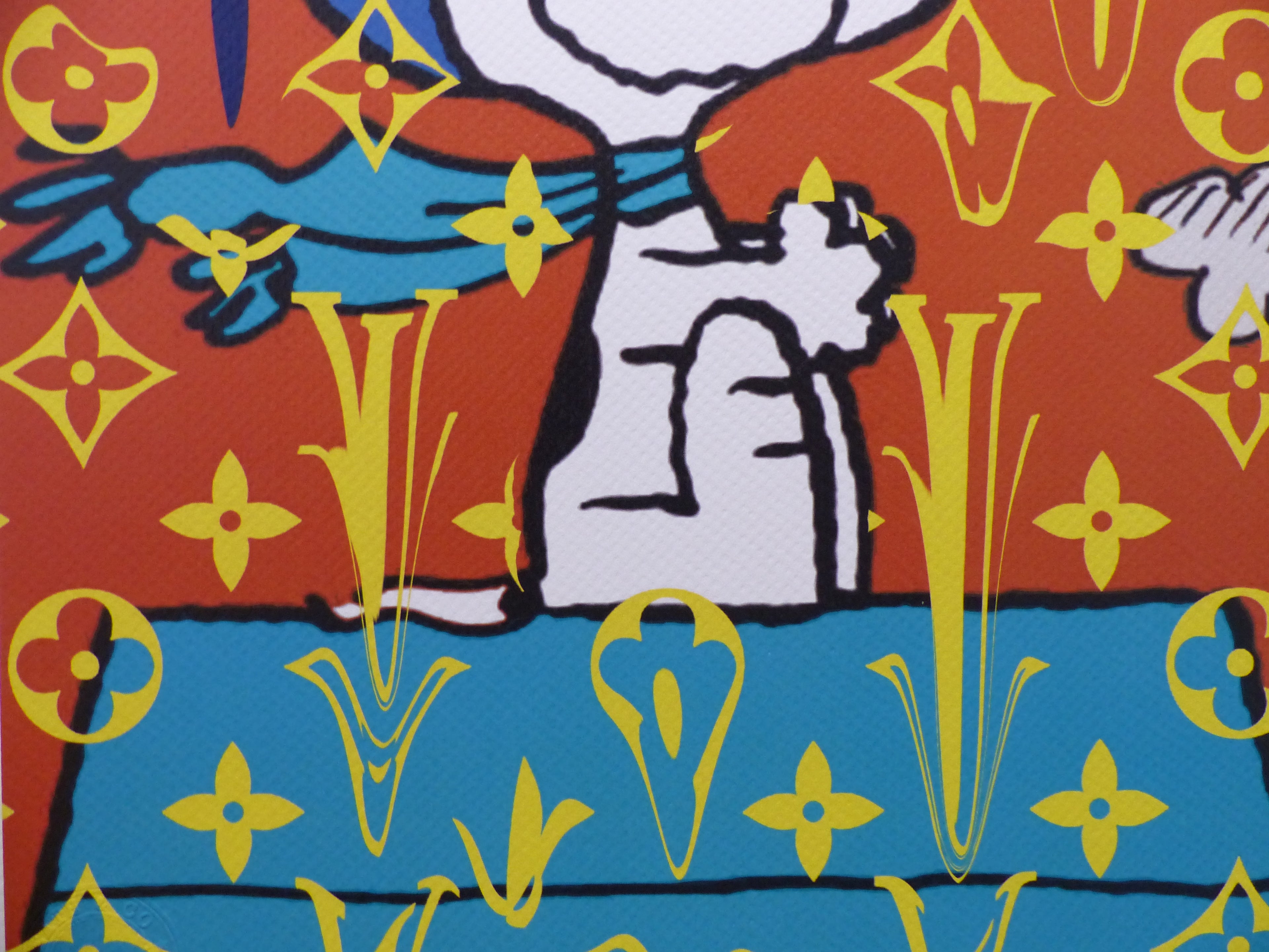 DEATH NYC gerahmte Lithografie ltd edit of 100 "Free Snoopy I" 3D Siegel COA Zertifikat